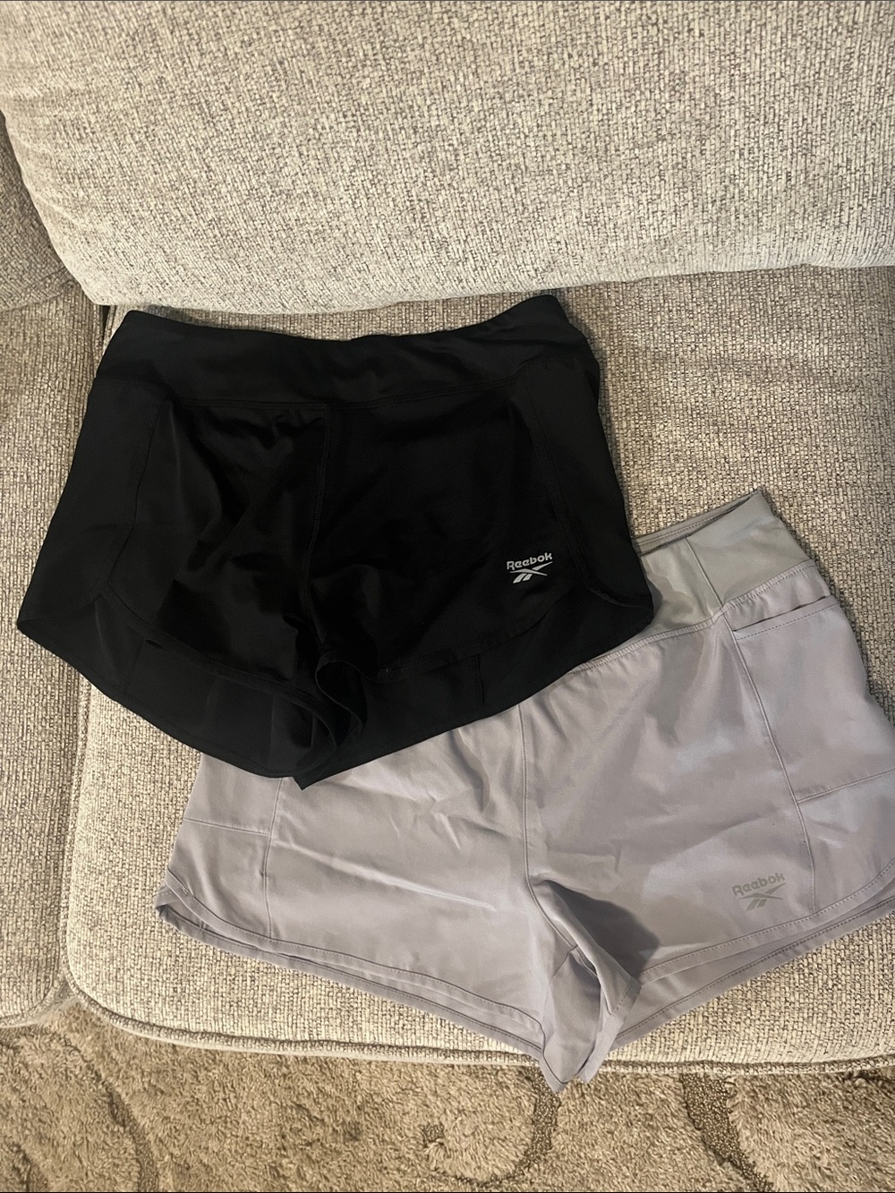 Reebok Women's Athletic Shorts Duo - Black & Light Gray